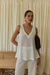Lana Top - White Knit