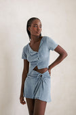 Gazelle Cropped Top - Blue