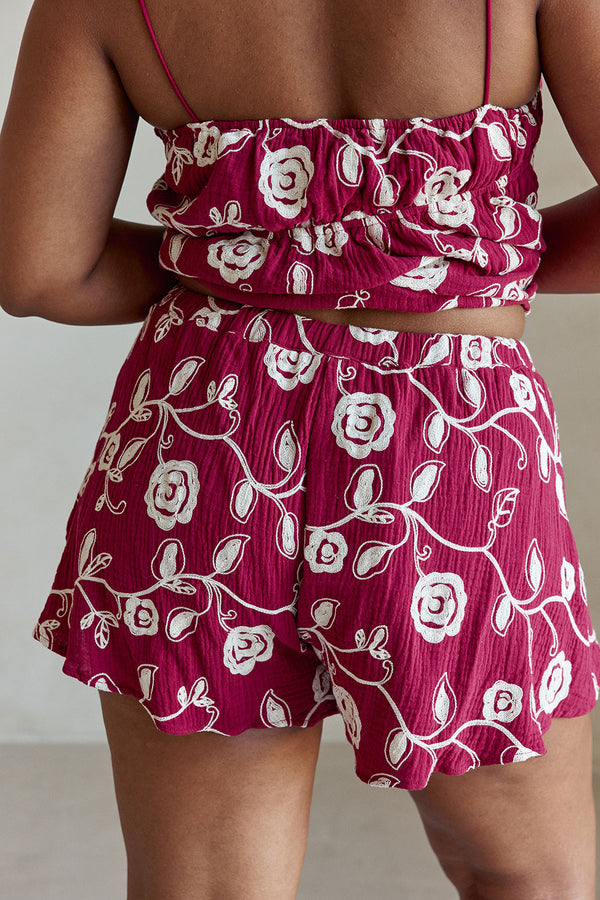 Octavia Shorts - Dahlia