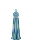 Karmela Dress - Blue Stripe