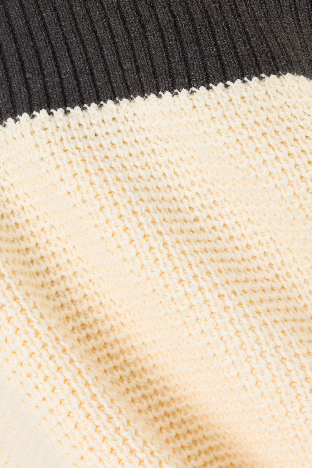 Vander Long Sleeve Mini Knit Dress - Cream, Black