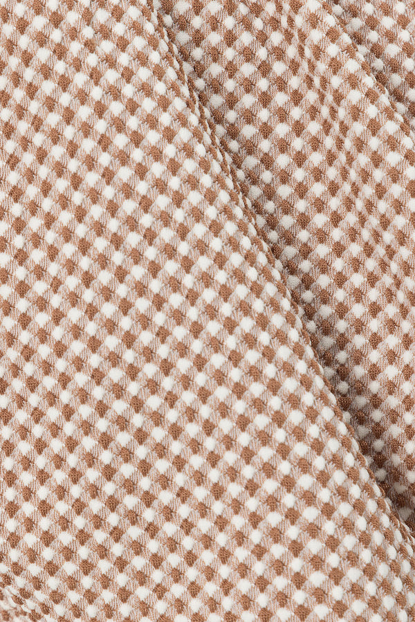 Brown Elastic Drawstring Marah Shorts