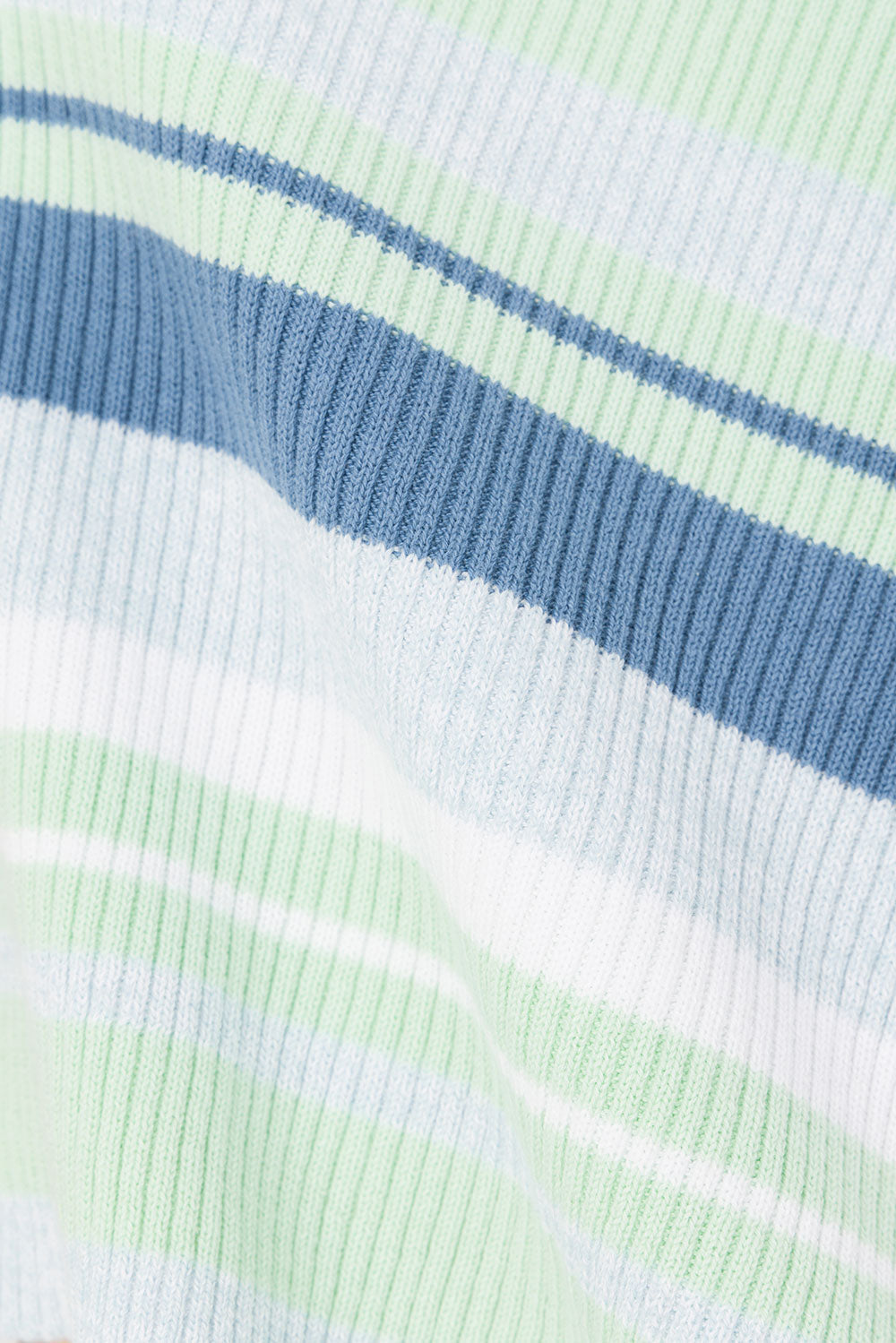 Green and Blue Stripe Knit Halter Dahlia Top