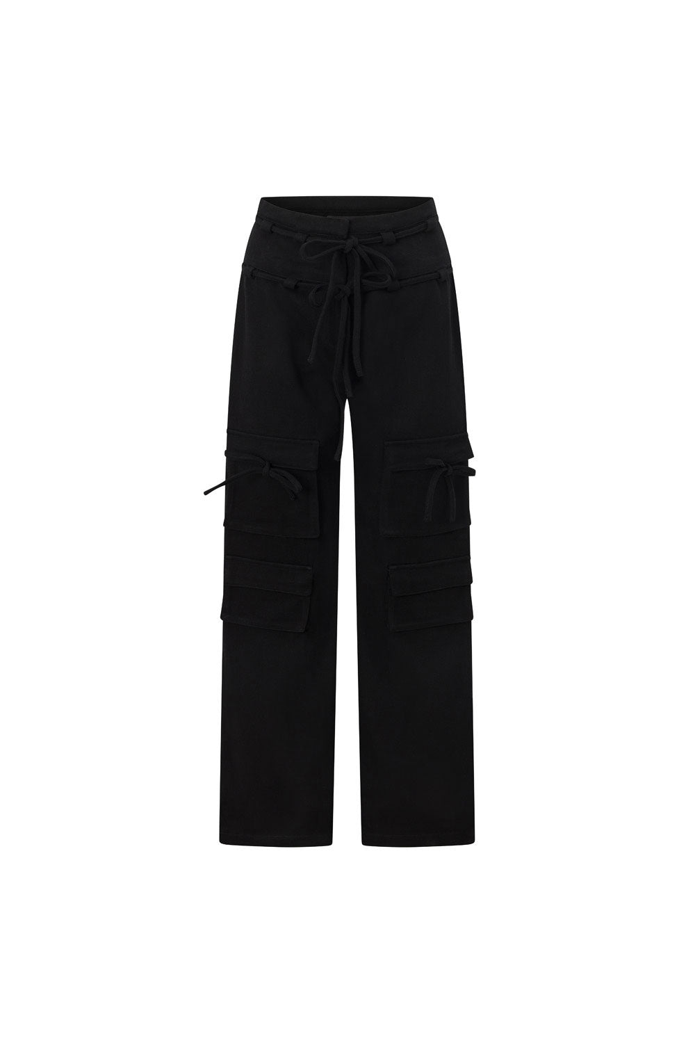 Black Tie Pocket Cargo Jaicee Pants