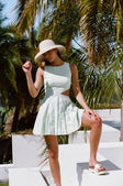 Aima Cutout Mini Dress - Green