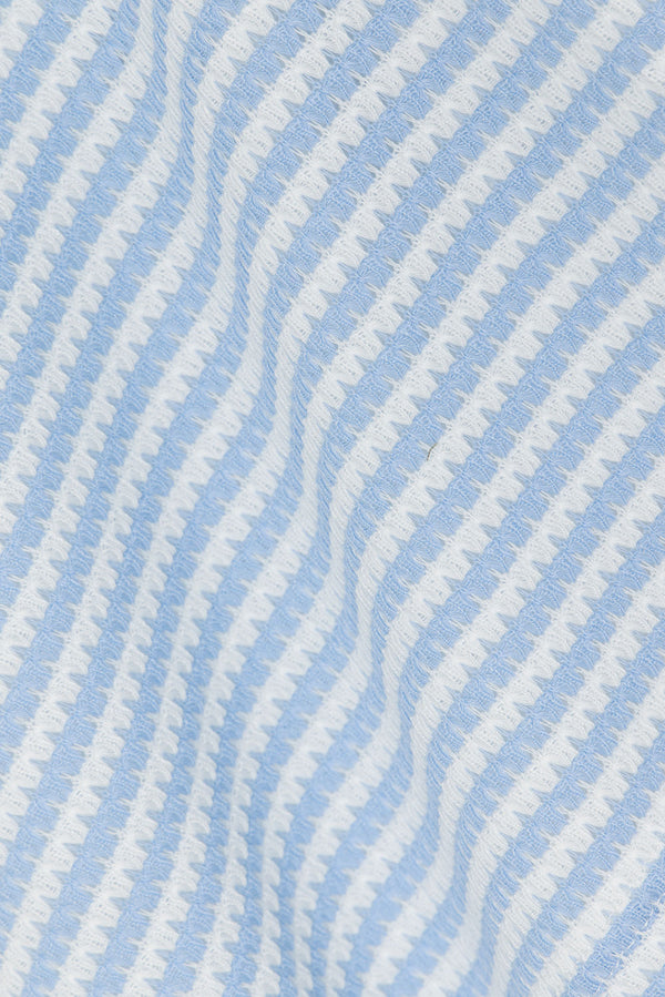 Cassie Wrap Mini Skirt - Blue White