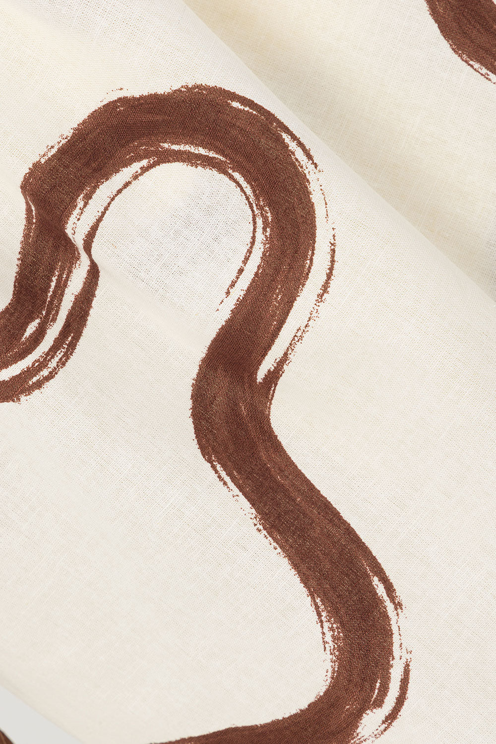 Cream Marbled Mocha Floral Elastic Drawstring Rayne Skirt