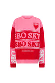Pink and Red Terry Oversized Vintage Adora Sweater