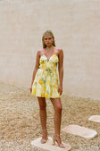 Astyn Backless Mini Dress - Yellow