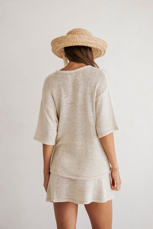 Isla Knit Top - Cream