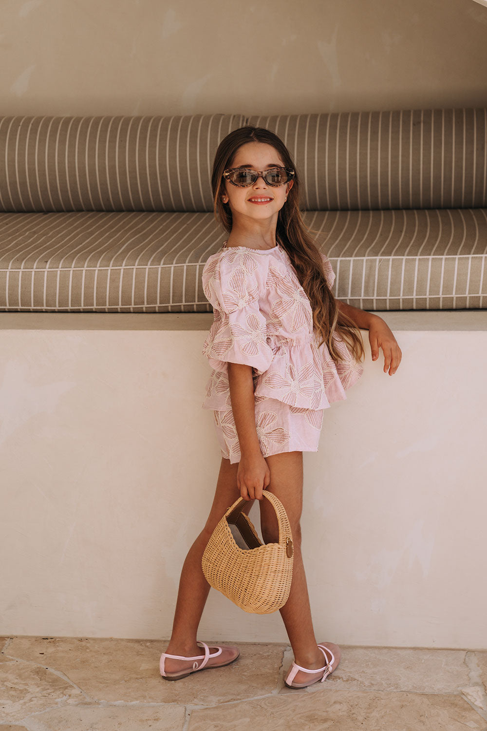 Kid's Bloom Pink Bikkie Mini Top