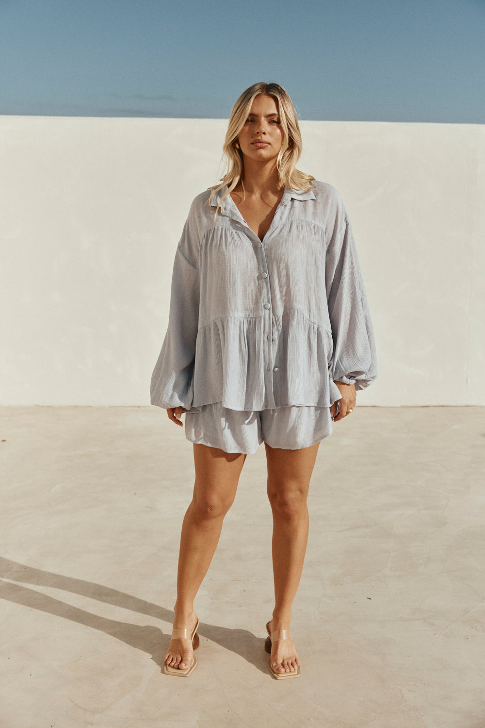 SAMPLE-Huxley Top - Blue