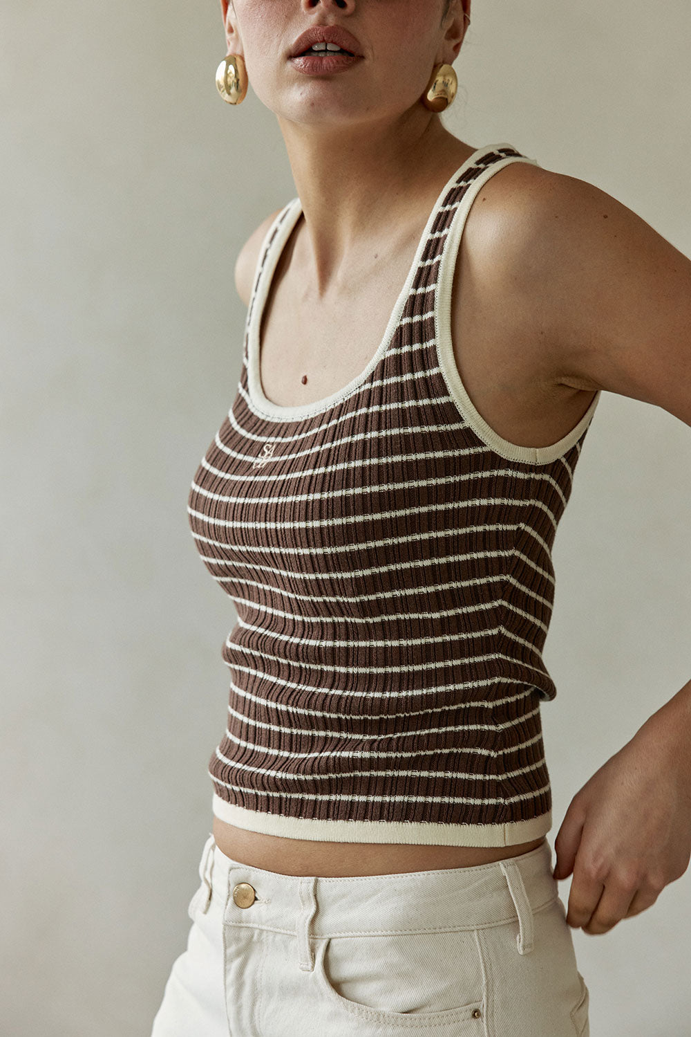 Lennie Top - Chocolate Stripe