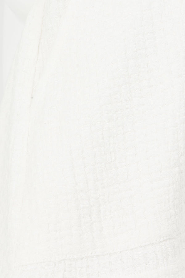 White High Waist Tie Zoriah Shorts