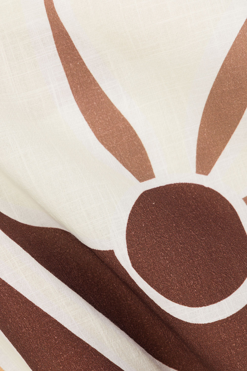 Brown Sable Floral Print Strapless Monroe Top