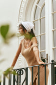 Tan Knit Off Shoulder Sienna Top