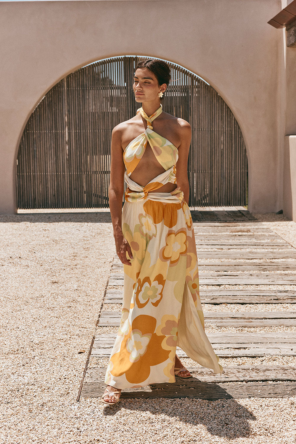 SAMPLE-Jorah Maxi Dress - Retro Bloom – SABO