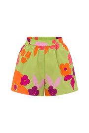 Thessy Shorts - Lime Floral