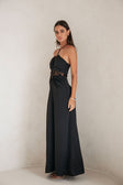 Ariah Halterneck Maxi Dress - Black