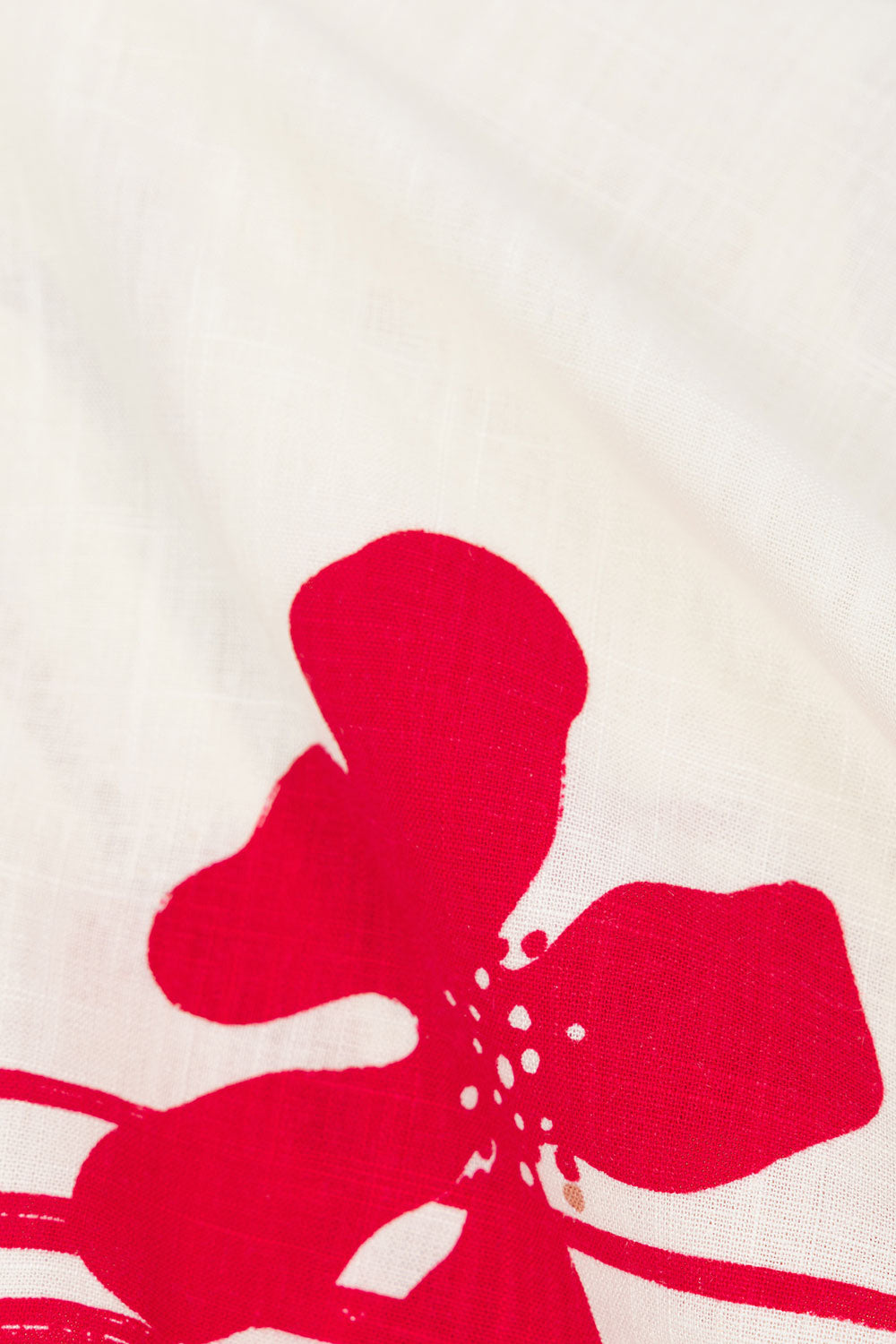 Cream Moana Red Print Halter Neck Zendaya Playsuit