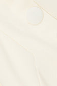 White Structured Strapless Button Salma Top