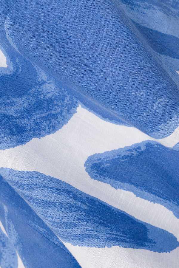 Blue Ada Flora Print Drawstring Pax Shorts