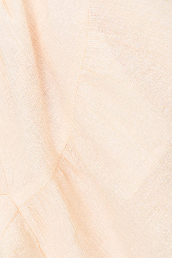 Cream High Waist Drawstring Panelled Huxley Shorts