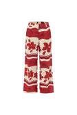 Red Sienna Sunset Print Del Mar Trouser Pants