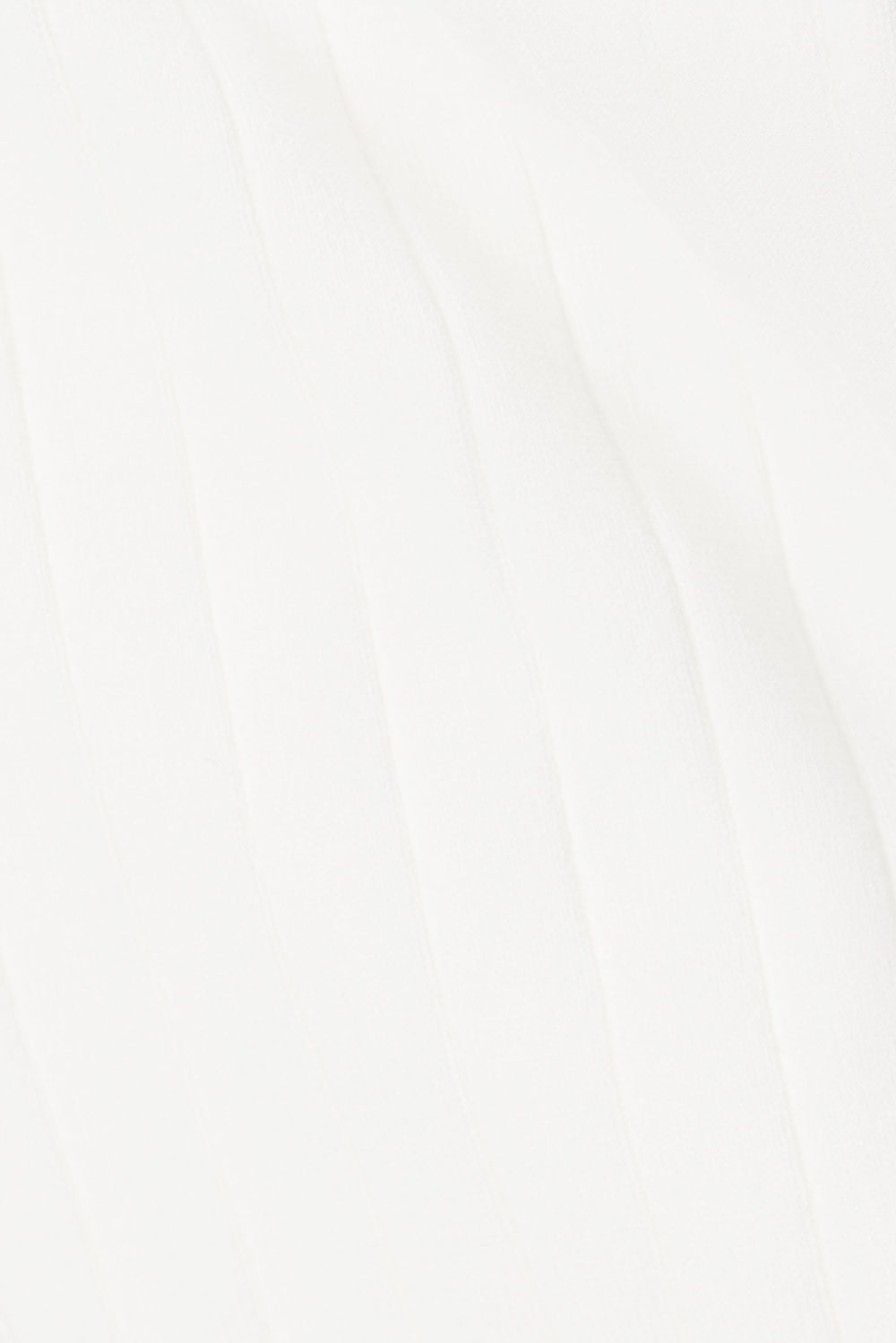 White Ribbed Split Maxi Saria Skirt