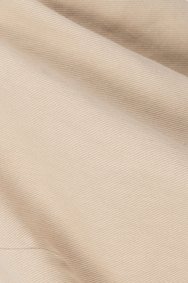 Beige Cotton Wrap Pocket Mini Hadley Skirt