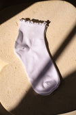 Jordyn Ruffle Socks - White