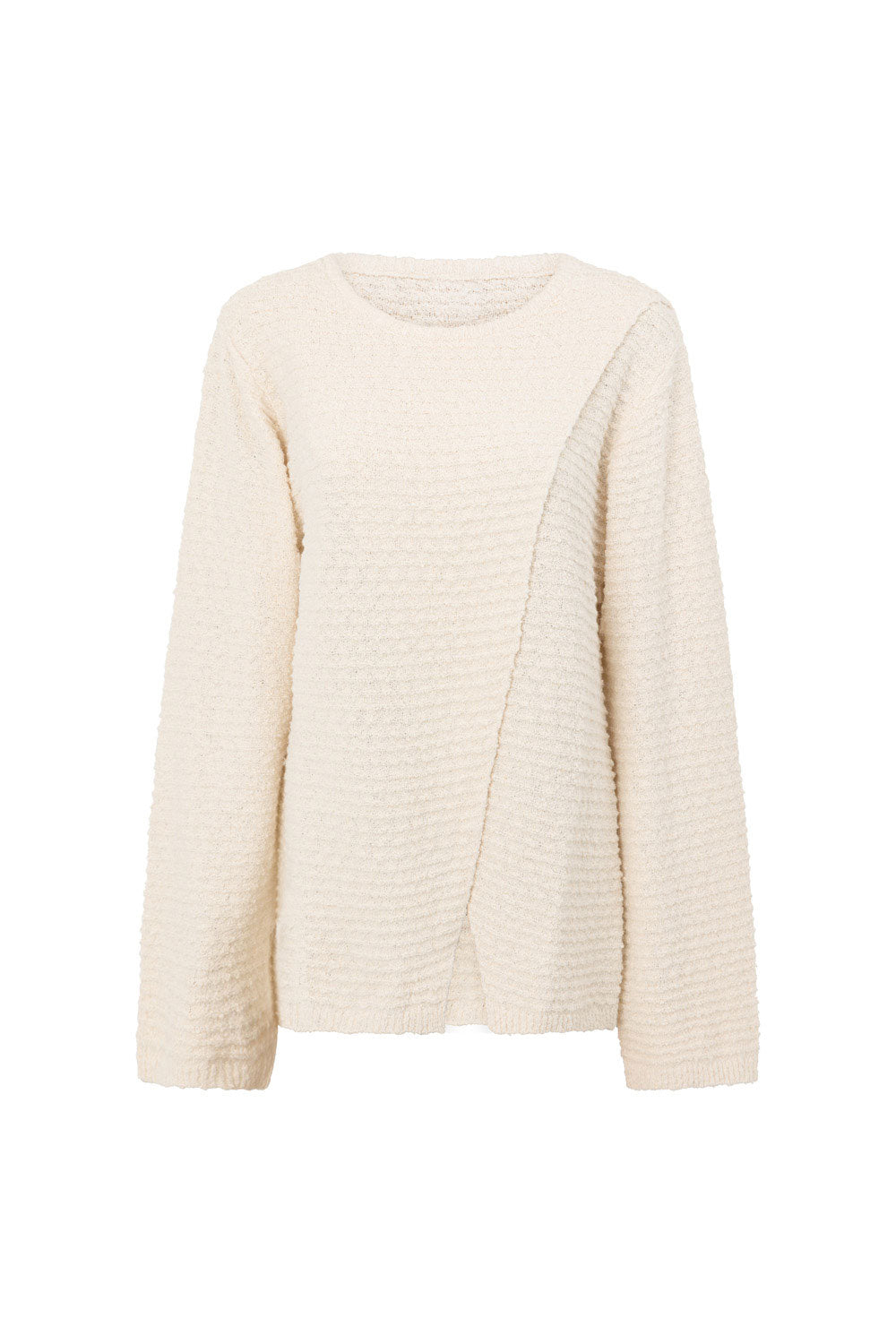 Beige Knit Long Sleeve Mara Top