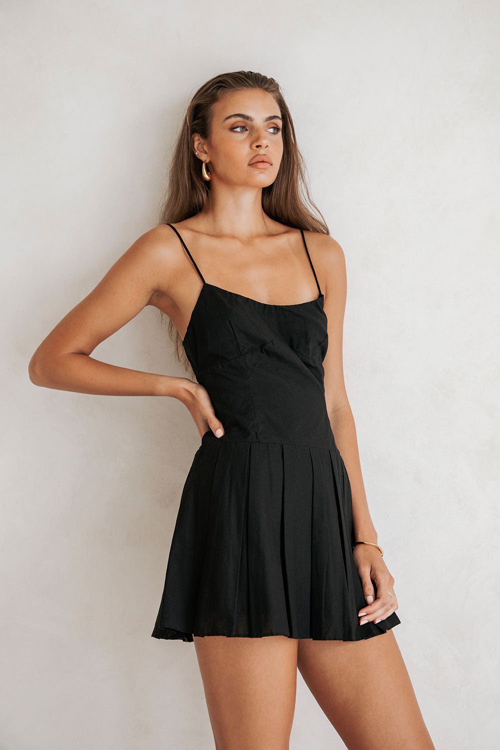 Angelica Mini Dress - Black