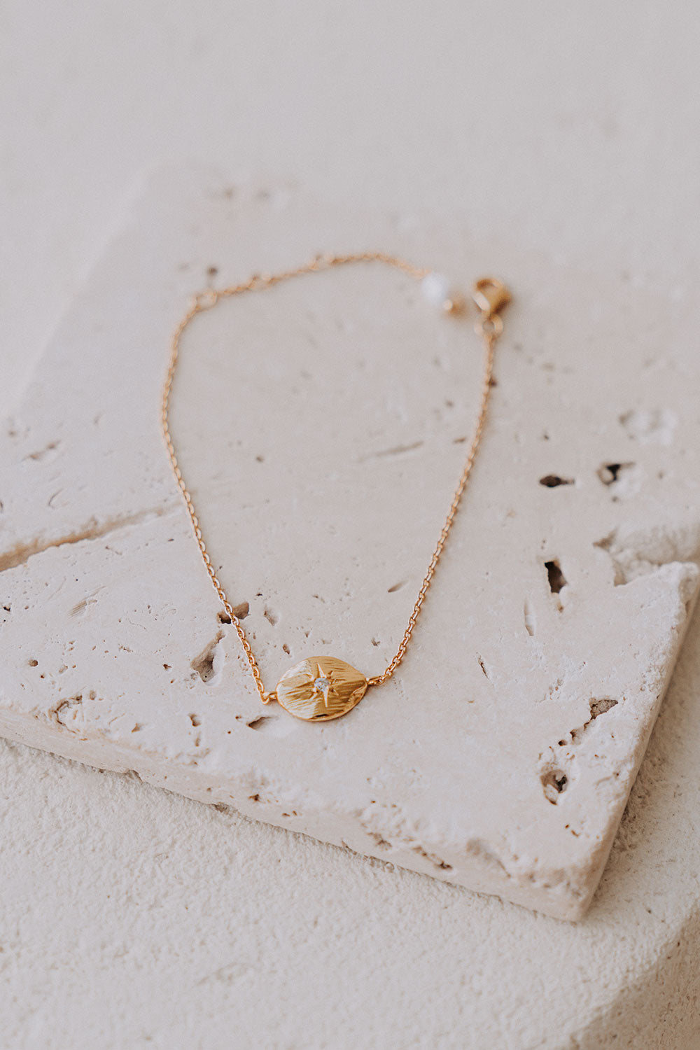 18k Gold Plated Fine Chain Pendant Prearl Nova Bracelet