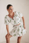 Milo Cutout Mini Dress - Relic White Green