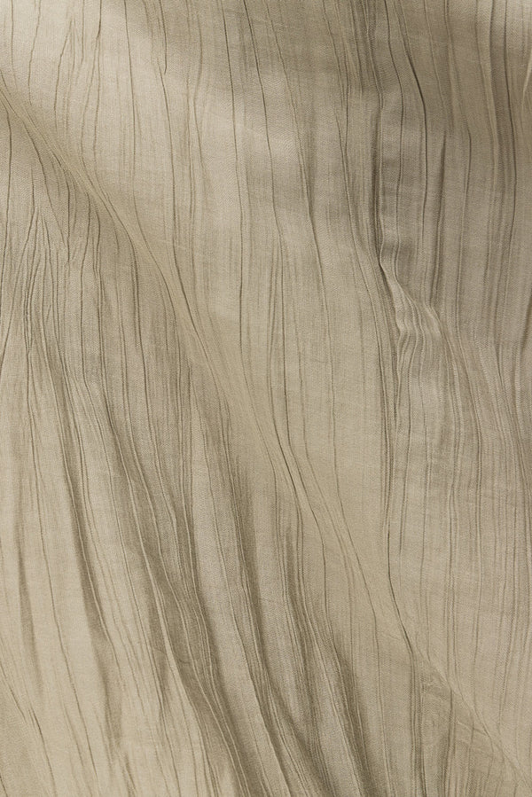 Khaki Taupe Green Ruched Maxi Daysia Dress