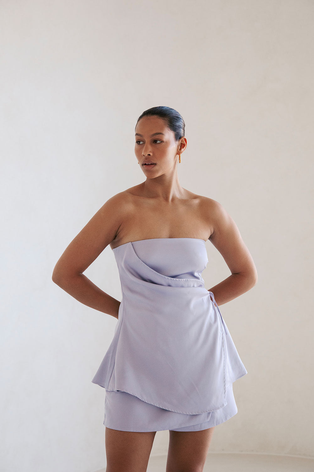 Kleo Strapless Top - Lilac