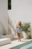 SAMPLE-Thessy Top - Blue Leaf
