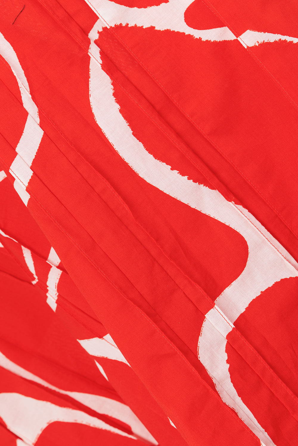 Evoke Red Wrap Pleated Split Midi Dien Wrap Skirt