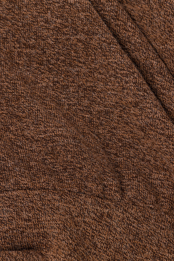 Brown Plunge V Neck Cutout Wrap Crop Sierra Top