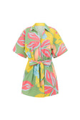 Alannah Wrap Mini Dress - Green