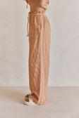 Rust Brown High Waist Drawstring Emmie Pants