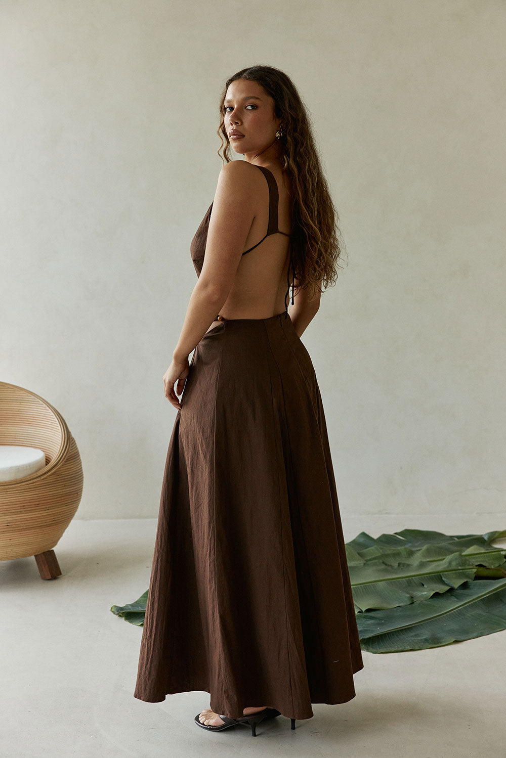 Chessa Dress - Chocolate