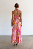 SAMPLE-Tallulah Midi Dress - Pink Gerbera