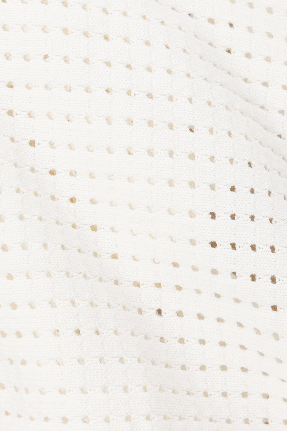 Nia Knitted Split Top - White