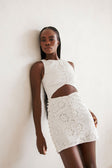 Marsielle Cutout Mini Dress - White