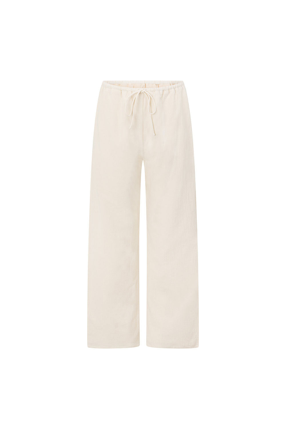 Serena Front Tie Pants - Beige