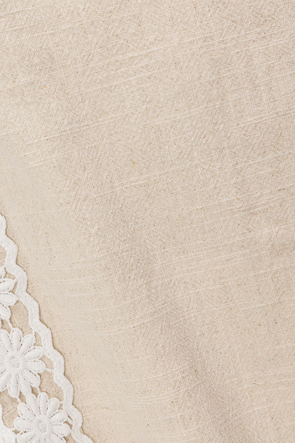 Beige Vintage Lace Detail Millie Pants