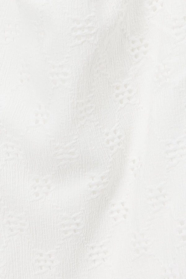 White High Waist Elastic Drawstring Ellira Pants