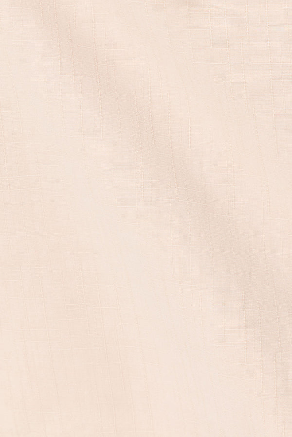 Beige Short Sleeve Wrap Mini Harper Dress